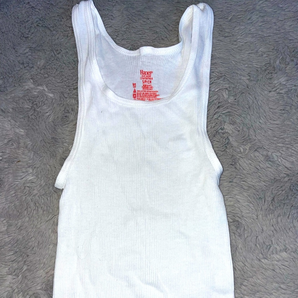 Hanes White tank top